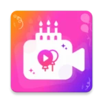 birthday video maker android application logo